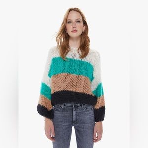 MAIAMI Stripe Mohair Sweater S/M NWT